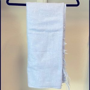 Light blue wool scarf shawl